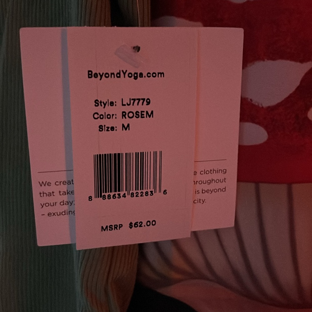 Beyond Yoga Cropped Ribbed Tee - Picture 8 of 9